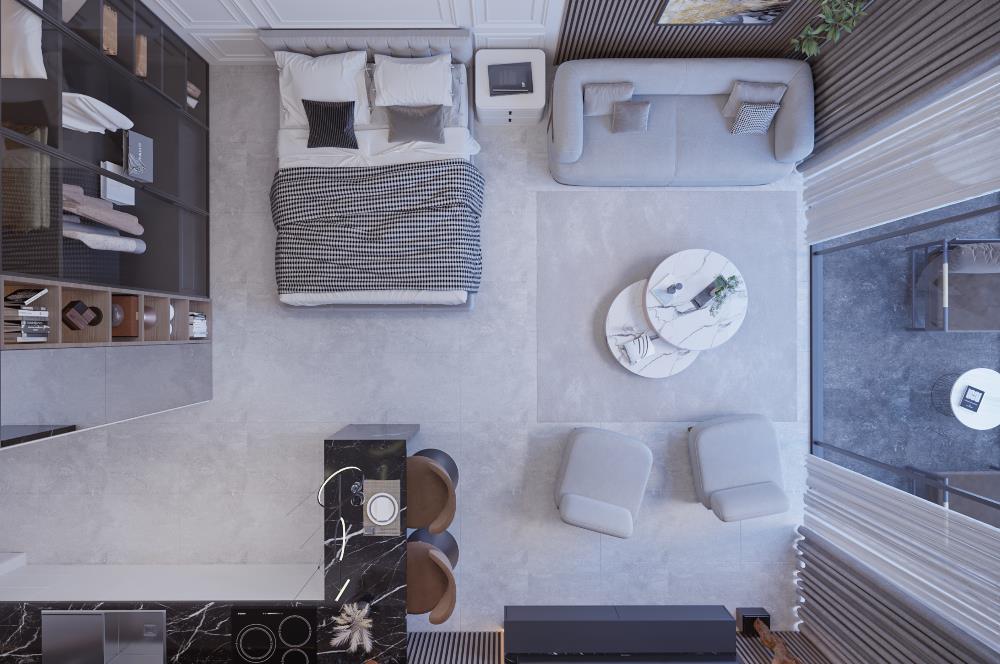 Kıbrıs İskele'nin En İyi Projesi Grand Sapphire Blu'da Ödeme Planlı Satılık Fırsat Stüdyo Daire