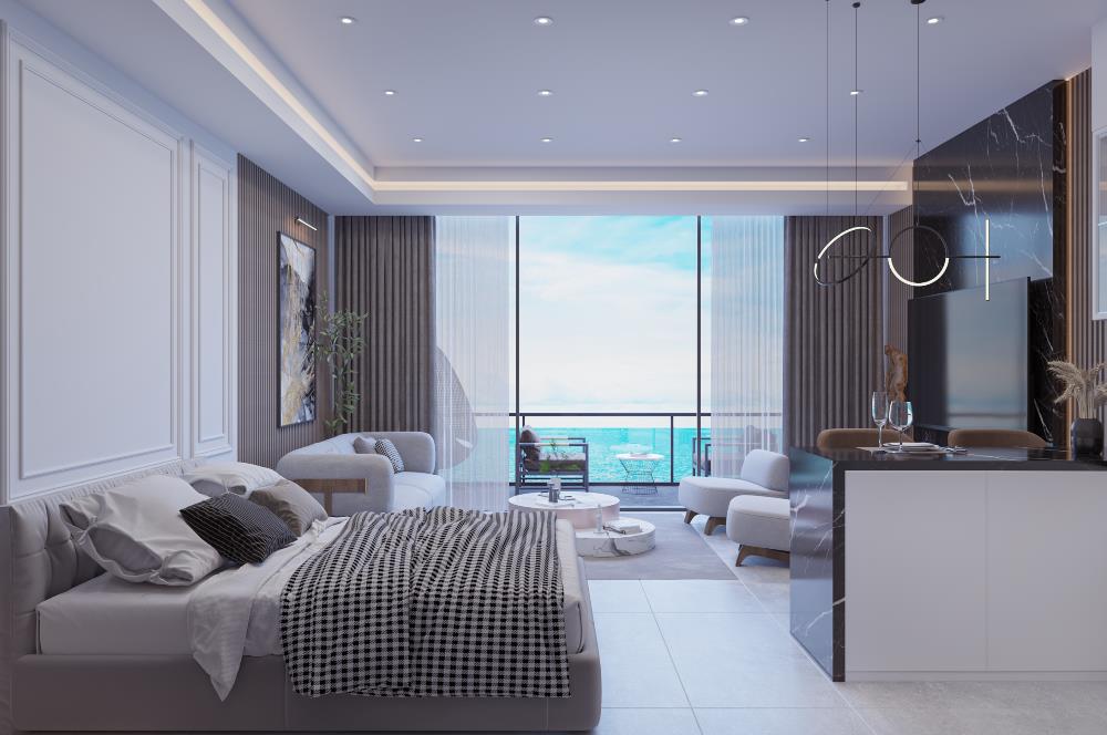 Kıbrıs İskele'nin En İyi Projesi Grand Sapphire Blu'da Ödeme Planlı Satılık Fırsat Stüdyo Daire