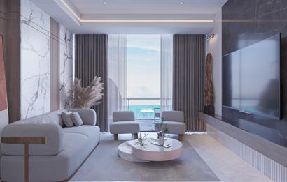 Kıbrıs İskele'nin En İyi Projesi Grand Sapphire Blu'da Ödeme Planlı Satılık Fırsat 1+1 Daire