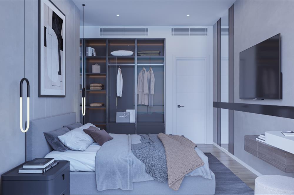 Kıbrıs İskele'nin En İyi Projesi Grand Sapphire Blu'da Ödeme Planlı Satılık Fırsat 1+1 Daire