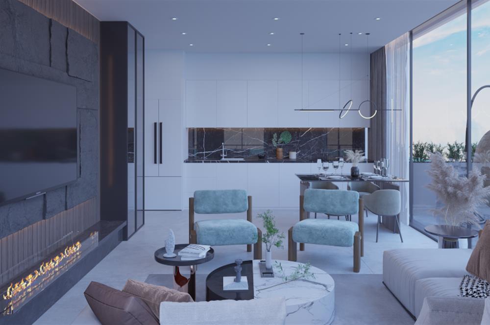 Kıbrıs İskele'nin En İyi Projesi Grand Sapphire Blu'da Ödeme Planlı Satılık Fırsat 2+1 Daire