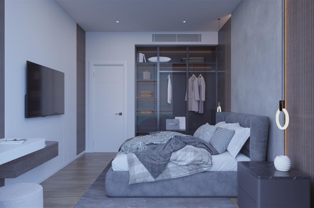 Kıbrıs İskele'nin En İyi Projesi Grand Sapphire Blu'da Ödeme Planlı Satılık Fırsat 2+1 Daire