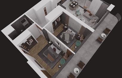 Kıbrıs İskele'nin En İyi Projesi Grand Sapphire Blu'da Ödeme Planlı Satılık Fırsat 2+1 Daire