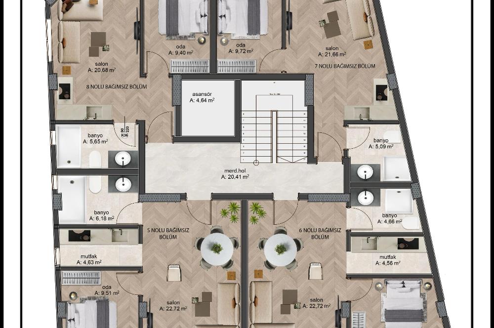 C21 WİNNER ATATÜRK MAH. 750.000 TL PEŞİNATLI 1+1 SATILIK DAİRE
