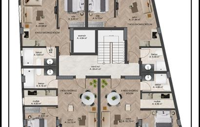C21 WİNNER ATATÜRK MAH. 750.000 TL PEŞİNATLI 1+1 SATILIK DAİRE