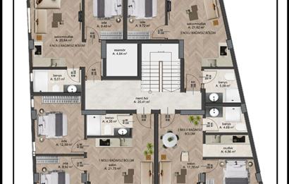 C21 WİNNER ATATÜRK MAH. 750.000 TL PEŞİNATLI 1+1 SATILIK DAİRE