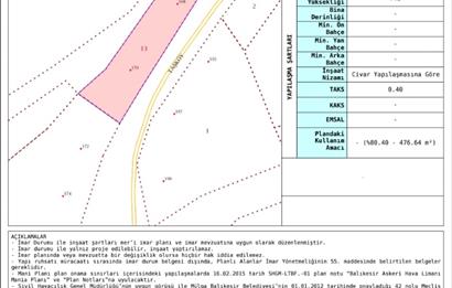 C21 BAL'DAN TAŞKÖY MAH.DE KÖY İÇİ SATILIK 592 M2 ARSA