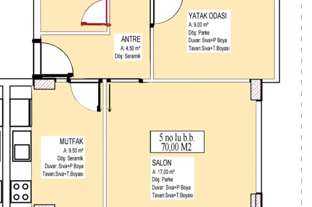 C21 BAL'DAN GOP'TA TEMELDEN ARAKAT ÖN CEPHE SATILIK 2+1 DAİRE