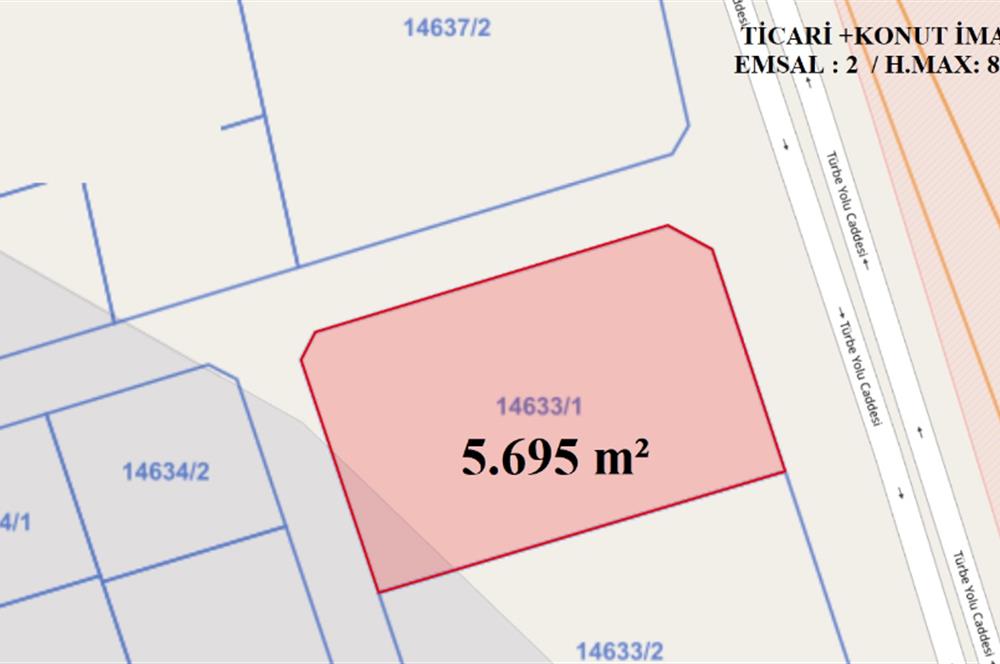 FIRSAT !!! ANA CADDE ÜZERİNDE TİCARİ+KONUT İMARLI HARİKA ARSA