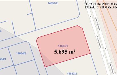 FIRSAT !!! ANA CADDE ÜZERİNDE TİCARİ+KONUT İMARLI HARİKA ARSA