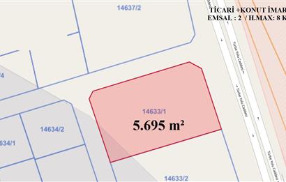 FIRSAT !!! ANA CADDE ÜZERİNDE TİCARİ+KONUT İMARLI HARİKA ARSA
