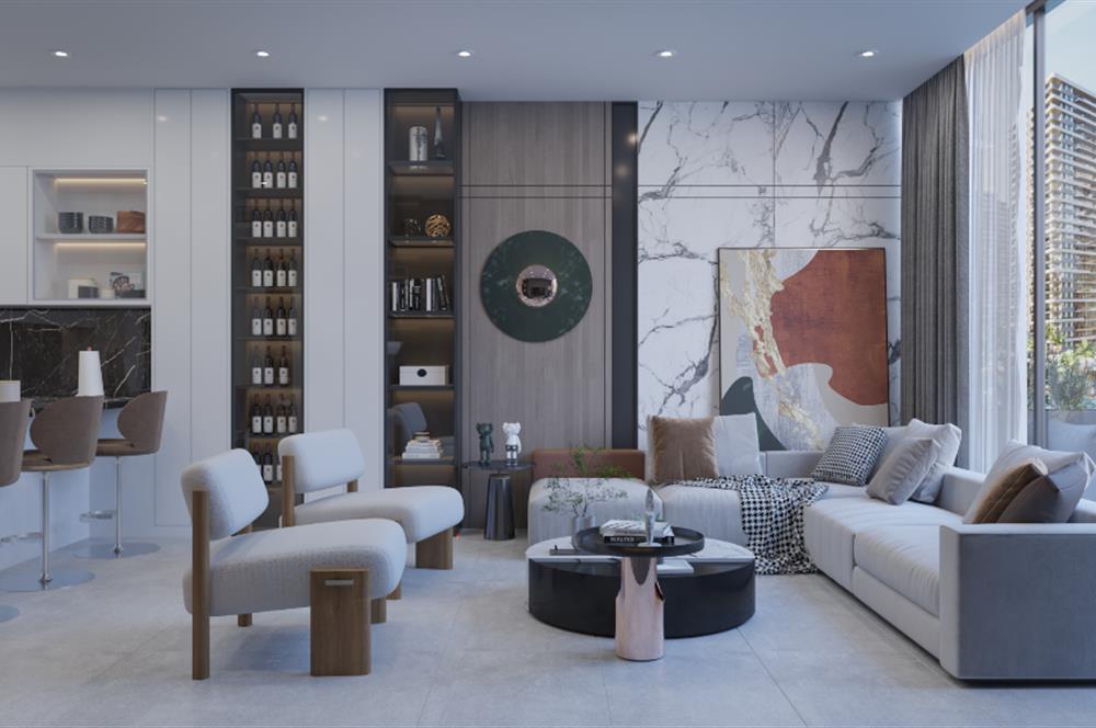 Kıbrıs İskele'nin En İyi Projesi Grand Sapphire Blu'da Ödeme Planlı Satılık Fırsat 3+1 Daire