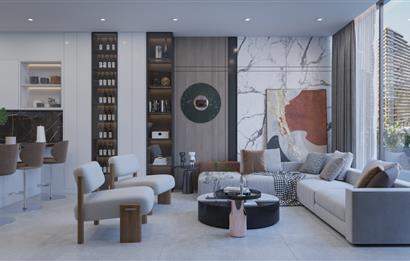 Kıbrıs İskele'nin En İyi Projesi Grand Sapphire Blu'da Ödeme Planlı Satılık Fırsat 3+1 Daire