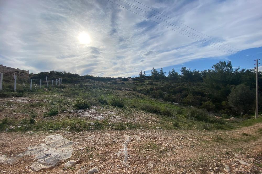 DİDİM/AKYENİKÖY’DE 585 M2, BAFA GÖLÜ MANZARALI, SATILIK VİLLA ARSASI