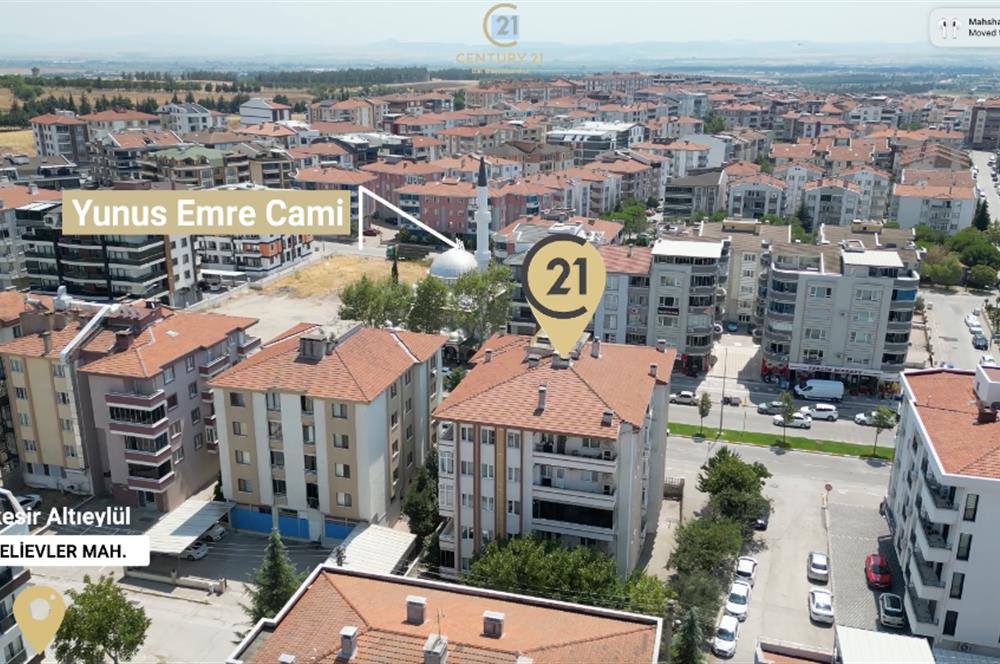 C21 BAL'dan BAHÇELİEVLER MAH. SAVAŞTEPE CAD ÜZERİ 3+1 DAİRE