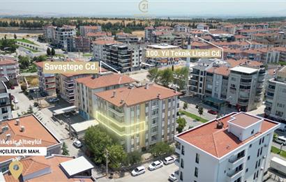 C21 BAL'dan BAHÇELİEVLER MAH. SAVAŞTEPE CAD ÜZERİ 3+1 DAİRE