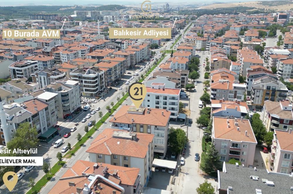C21 BAL'dan BAHÇELİEVLER MAH. SAVAŞTEPE CAD ÜZERİ 3+1 DAİRE