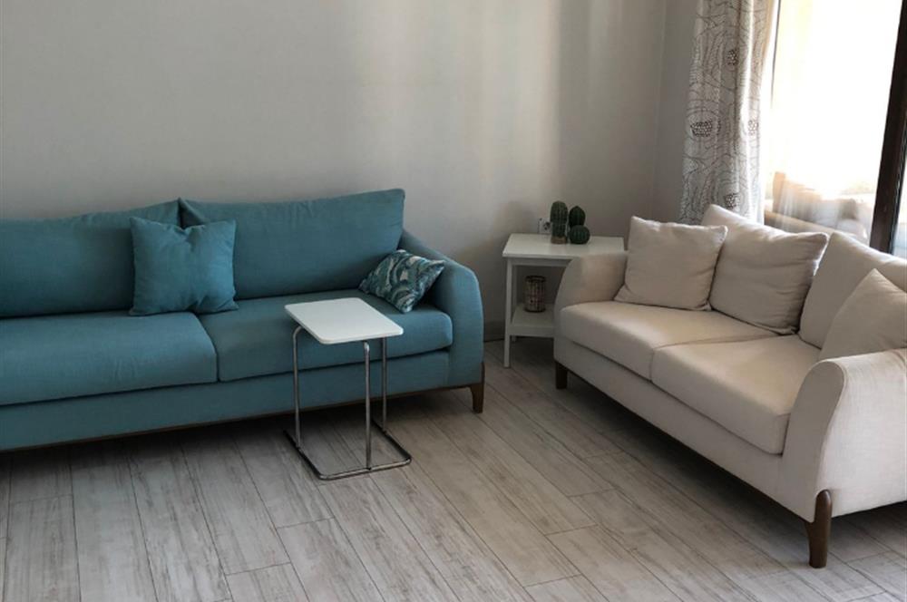 Güleç Teras’ta Yüzme Havuzlu  Eşyalı 1+1 Daire