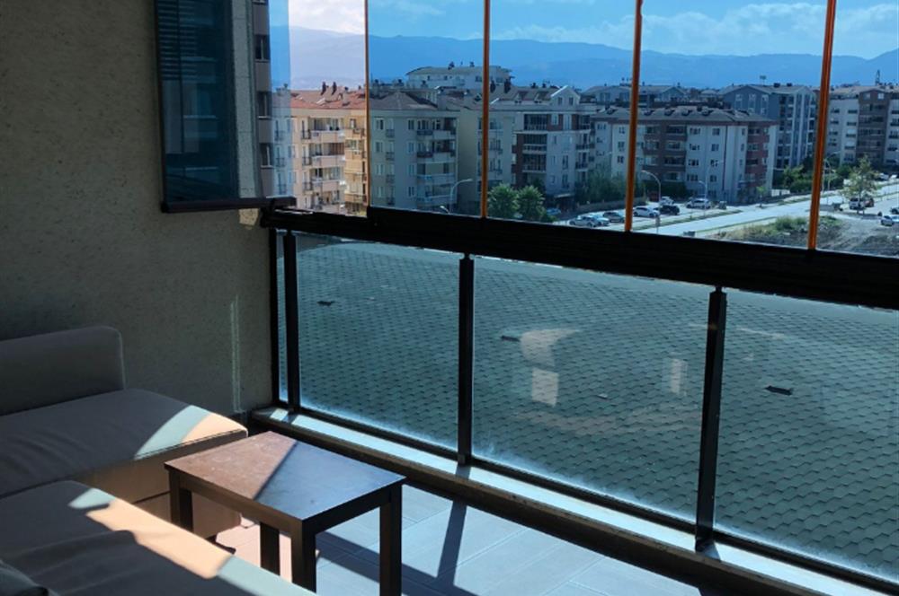 Güleç Teras’ta Yüzme Havuzlu  Eşyalı 1+1 Daire