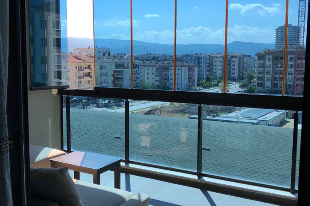 Güleç Teras’ta Yüzme Havuzlu  Eşyalı 1+1 Daire