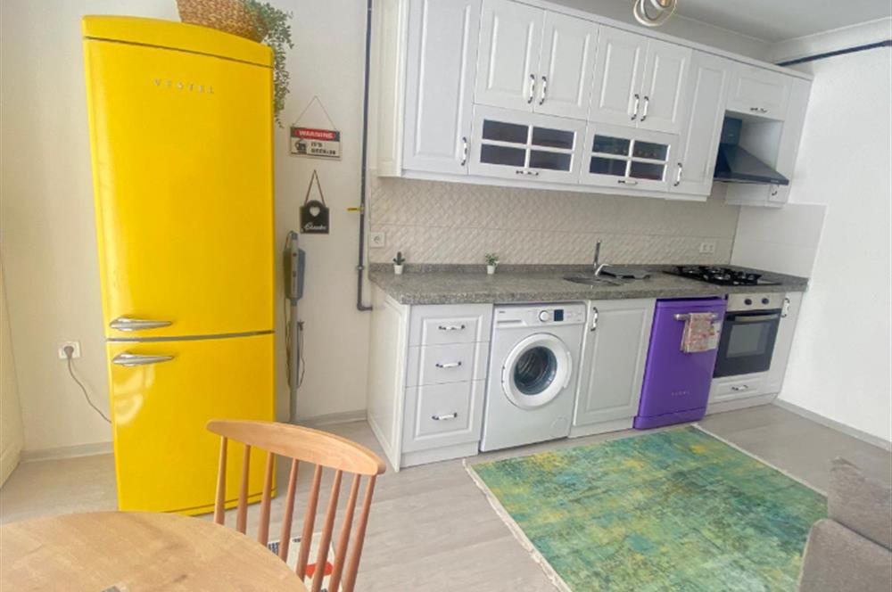 KIRKKONAKLAR'DA TERAS KEYFİYLE 1+1 SIFIR MOBİLYALI DAİRE