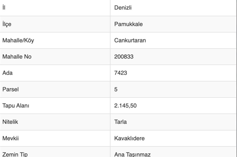 CANKURTARAN'DA FIRSAT ANAYOLA YAKIN TARLA