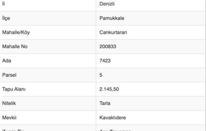 CANKURTARAN'DA FIRSAT ANAYOLA YAKIN TARLA