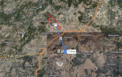 C21 BAL'DAN KIRMIZILAR MAH YAKIN, YOLU OLAN, SATILIK TARLA