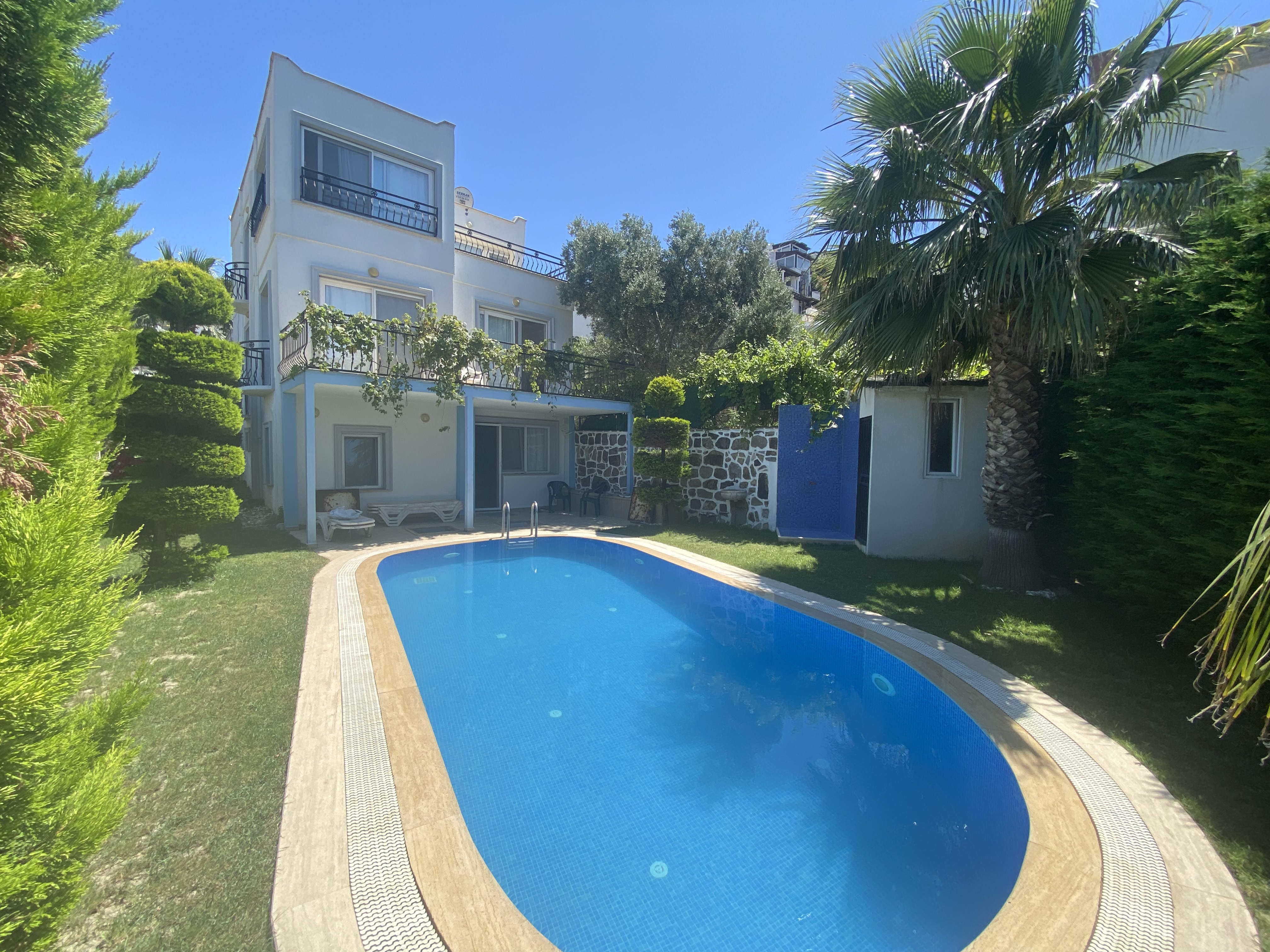Bodrum Gümüşlük Kiralık Eşyalı Müstakil Havuzlu Villa