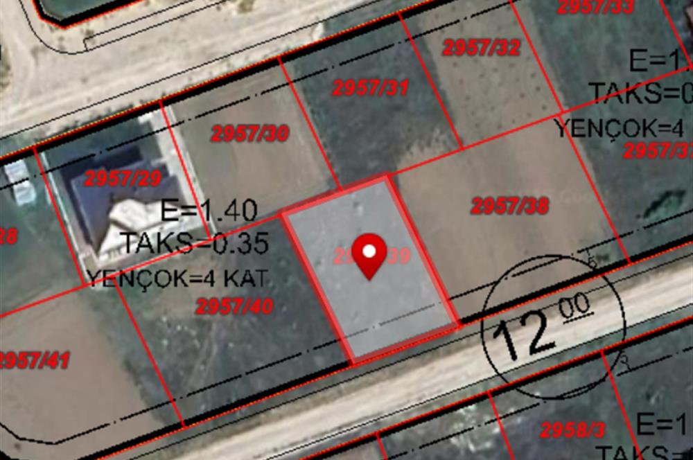 C21 TERAS - BOLU MERKEZ KASAPLAR MAH. 4 KAT İMARLI ARSA