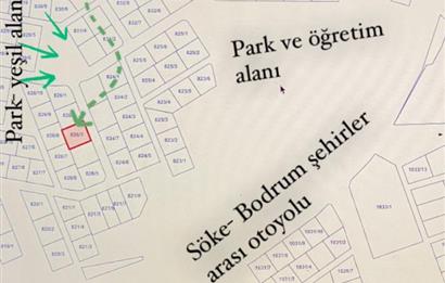 DİDİM/AKYENİKÖY’DE 585 M2, BAFA GÖLÜ MANZARALI, SATILIK VİLLA ARSASI