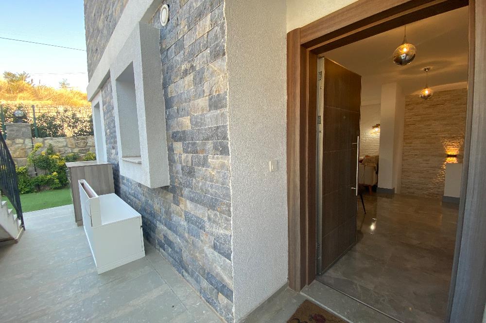 Ortakent Merkezde Kiralık Müstakil Bahçeli 3+1 Eşyalı Bahçe Dubleksi