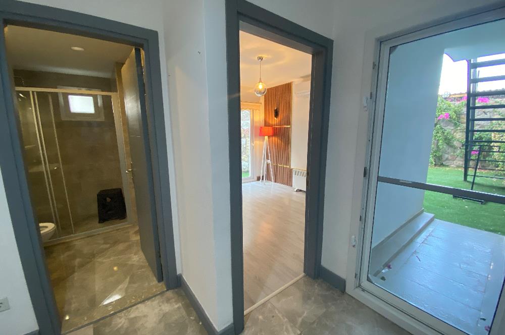 Ortakent Merkezde Kiralık Müstakil Bahçeli 3+1 Eşyalı Bahçe Dubleksi