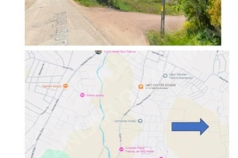 YALOVA KADIKÖY'DE GENİŞ İNŞAAT ALANINA SAHİP BENZERSİZ ARSA