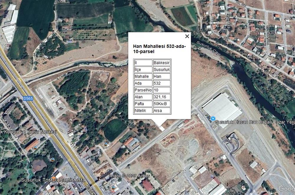 CENTURY 21 BAL'DAN SUSURLUK HAN MAHALLESİNDE SATILIK ARSA