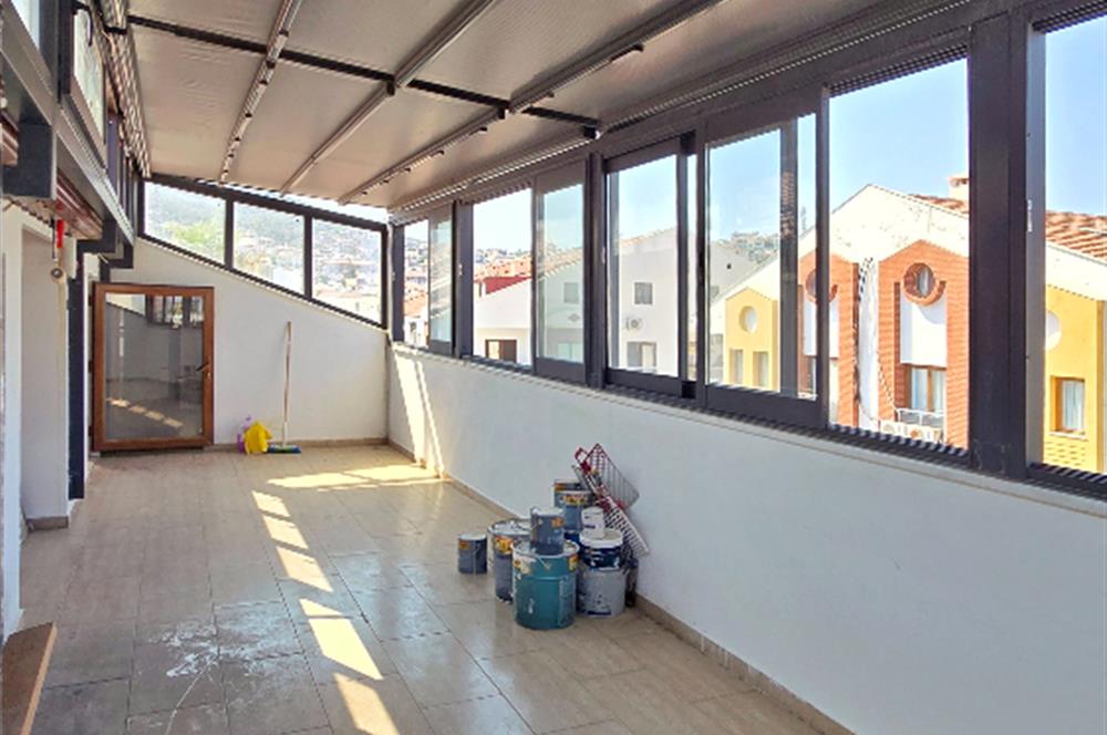 Datça Merkezde 4 Mevsim Yaşanabilir Teraslı Depolu Tavan Camlı