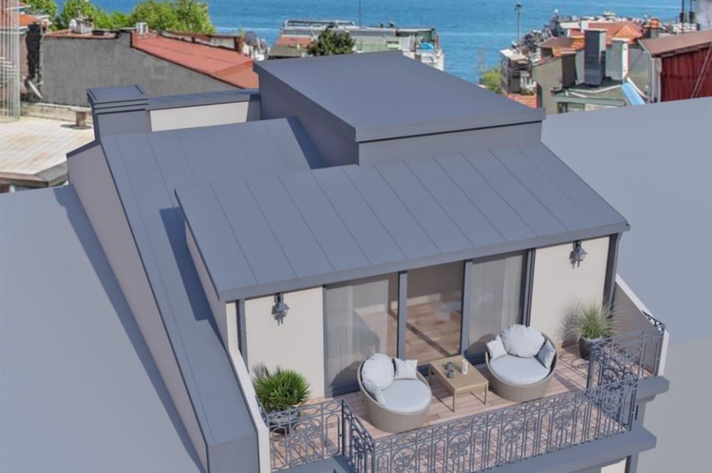 Beyoğlu Cihangir'de Deniz Manzaralı Satılık Sıfır Bina
