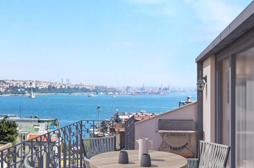 Beyoğlu Cihangir'de Deniz Manzaralı Satılık Sıfır Bina