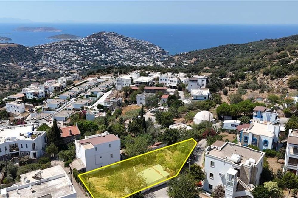 Bodrum Yalıkavak  Geriş deniz manzaralı Satılık imarlı arsa