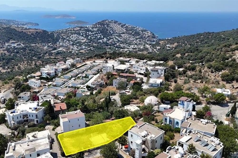 Bodrum Yalıkavak  Geriş deniz manzaralı Satılık imarlı arsa