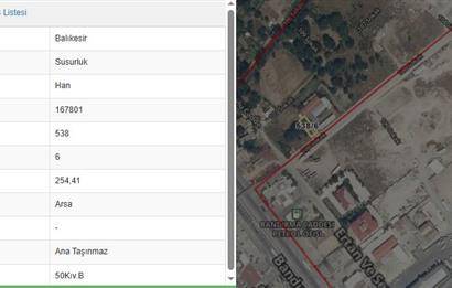 CENTURY 21 BAL'DAN SUSURLUK HAN MAHALLESİNDE SATILIK ARSA