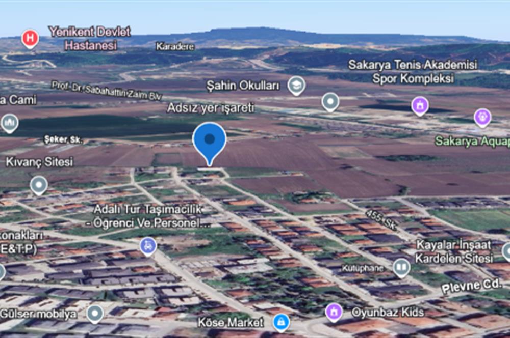 SERDİVAN YAZLIK’DA İKİ PARSEL SATILIK %30 İMARLI 681 M2 ARSA