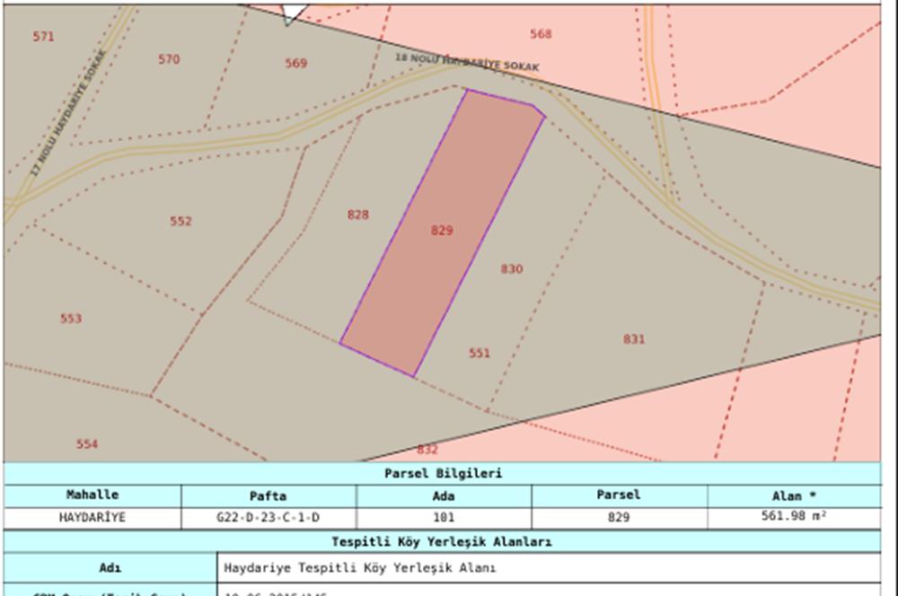 C21 Cius; Haydariye YolaCephe 4 MüstakilTapu Satılık İmarlı Arsa