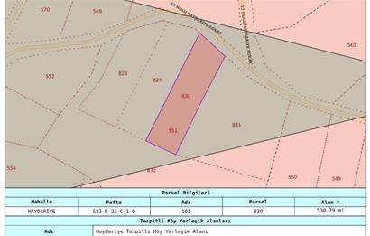 C21 Cius; Haydariye YolaCephe 4 MüstakilTapu Satılık İmarlı Arsa