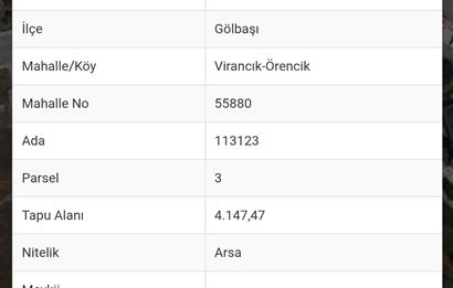 GÖLBAŞI EYMİR MAHALLESİ SATILIK KONUT
