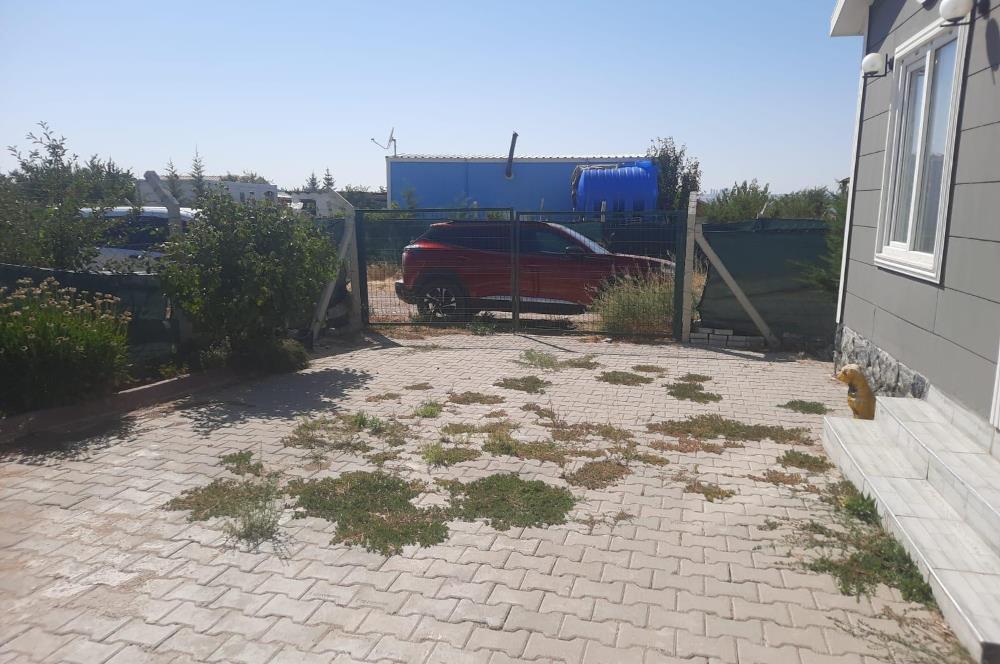 GÖLBAŞI YURTBEYİNDE EŞYALI 2+1 ÇELİK YAPI HOBİ BAHÇESİ – 300 M² ARSA ÜZERİNDE!
