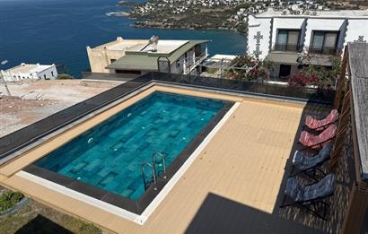 BODRUM ADABÜKÜ DENİZ MANZARALI SATILIK HAVUZLU VİLLA