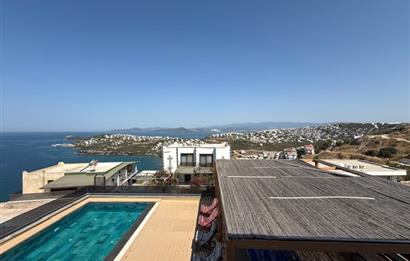 BODRUM ADABÜKÜ DENİZ MANZARALI SATILIK HAVUZLU VİLLA