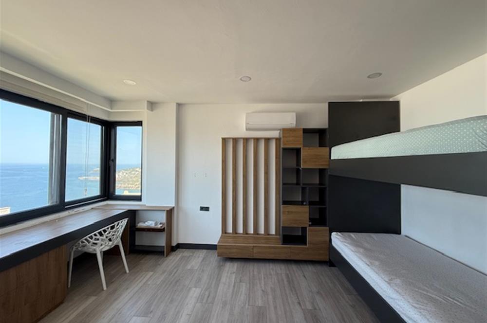 BODRUM ADABÜKÜ DENİZ MANZARALI SATILIK HAVUZLU VİLLA
