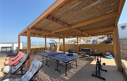 BODRUM ADABÜKÜ DENİZ MANZARALI SATILIK HAVUZLU VİLLA